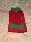 New Simply Dog Christmas Pet Red sweater Reindeer Sz Medium 14   -15    Length
