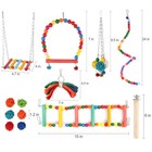 8 Packs Pet Bird Parrot Parakeet Budgie Cockatiel Cage Bite Hanging Hammock Toys