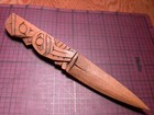 Vintage Carved Thunderbird Northwest Coastal Signed Letter Opener Knife Canada