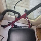 New Walker Steel Rollator 6in Wheels Burgundy 350lb Capacity Ultra Light Medline