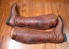 Alex   s Boots  romitelli  Full Front Lace Tall Boots Brown 39   usa 8-8 5 