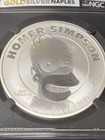 The Simpsons 2022p Tuvalu S 1 Homer Simpson Ms69 Fine Silver 1 Oz Round