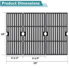 Criditpid Grill Grates For Charbroil Performance 3 Pack - 18   X 25    Black 