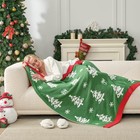 Christmas Throw Blanket Green Christmas Tree Blanket 50x60 Inches  Ultra Soft   