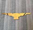 Vtg Longines Watch Company Logo Medallion  Emblem  Display Nos 4in Wings