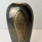 Antique 1920s Bronze Art Deco Vase - 9 5   x4 25    - Dbl Sided - Fast Shipping