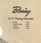 Boeing B-17 Bomber Airplane Internal Construction Diagram Picture W  Frame  Wwii