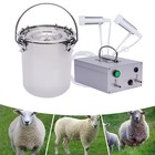 5l Stainless Dual Head Sheep Goat Cow Milking Machine Vacuum Impulse Pump Milker