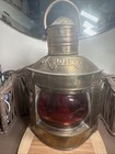 2 Vintage Nautical Brass Ship Lanterns Kerosene Port   Starboard