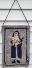 Rare Hooked On Rugs Santa Christmas Tree Folk Art Primitive Rug 15  X 10 
