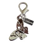 Coach Butterfly Bag Charm Keychain - New 
