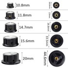 2 5 Pcs A01 A02 A03 A04 A05 Potentiometer Knob Volume Amp 6mm Shaft Radio Rotary