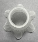 Vintage Frosted Glass Light Shade Ruffled Petticoat Lamp Fan Replacement