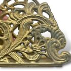 Antique Vintage Estate Brass Letter Stand Napkin Holder Traditional   Read  