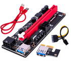 4 Pcs Usb3 0 Pci-e 1x To 16x Powered Gpu Riser Extender Adapter Card Ver 009s