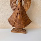 Cortes Family  12  Wood Carved Lady Of Solitude Soledad Santo Mexico Folk Art