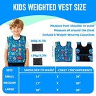 Sensory Compression Vest For Kids colorful Dinosaur Kids Weighted Vest With 6   