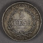 1893 Uruguay Silver Peso
