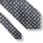 Brooks Brothers Black Gray Silk Tie - Elegant  Used  Classic Neckwear