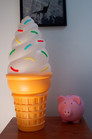 Goofballs Giant Ice Cream Cone Light Up Blow Mold Lamp -new For 2025