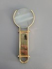 Vintage Antique Brass Magnifying Glass W  Bird
