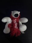 Coca-cola Polar Bear Plush Stuffed Animal With Red Scarf  Small  2021
