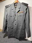 Vintage  Wwii U s  Navy Lieutenant Gray Utility Uniform Tunic With Badge