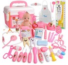 20-39pcs Doctor Medical Toy Set Nurse Carry Box Kid Role Play Pretend Kit Case