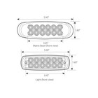 Ultra Thin Spyder Led Marker Light Red red W  Plastic Matrix Bezel Gg 76702 Each