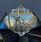 Antique 19thc Imperial Russian 84 Silver Womens Belt  dagger Clasp Buckle Tiflis