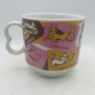 Vtg 70s Mcm Zodiac Astrology Coffee Mugs Set Of 2 Japan Westwood Horoscope Sign