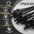 50 Pcs Nylon Push Mount Cable Zip Ties Self Locking Wire Wrap Strap For Home