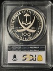 1970 Eq Guinea Silver 100 Pesetas Goyas Maja Desnuda Pcgs Pr67dcam