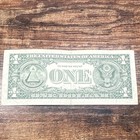  1 Federal Reserve Note  Series 2017  Ink Error At Serial Number  Circulated