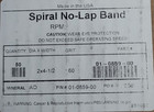 2  X 4-1 2  Aluminum Oxide Spiral No Lap Bands 60 Grit - 5 Pack
