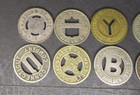 Lot 11 Different Vintage U  S  Transportation Tokens
