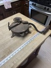 Unique Antique 1860s Cast Iron Tobacco Meat Grinder Shredder Wood Crank Handle