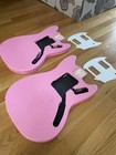 Lot Of 2x Fender Squier Sonic Mustang Body  pink  W  Pick Guards