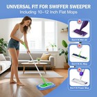 6 Pack Reusable Mop Pads Compatible With Swiffer Sweeper  6-blue  Blue-6
