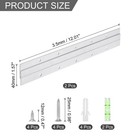 2 Pair French Cleat Picture Hanger 12 Inch Heavy Duty Aluminum Z Bar Clip