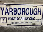 Yarborough Pontiac Janesville - Elkin Nc Dealer License Plate