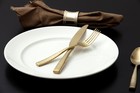 Fortessa Lucca Faceted 18 10 Stainless Steel Flatware Dinner table Fork 8 Set