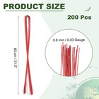 32 Inch 22 Gauge Floral Stem Wire  5 Pack 200 Pieces Bouquet Stem Paper