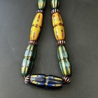 Beautiful Ancient Phoenician Mosaic Glass Beads Strand Necklace 