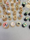 Lot Of 99 Vintage antique Wooden Sewing Thread Spools  Various Sizes 