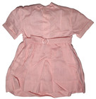 Vtg Hanklin Pink Baby Girl Dress Sz 2 3 Rayon Flowers Toddler New