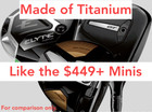     mini Driver 10 5   Titanium Regular R-flex  hc 10 5 Degree - Brand New    