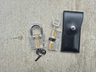 17pc Locksmith Training Practice Set 15 Picks 2 Clear Locks Keys Case Beginner