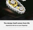 Sprockets Flywheel Fingertip Gyro Gear Chains Fidget Spinner Metal Desk Edc Toy