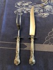 Gorham Chantilly  Sterling Silver 2 Pc  Steak Carving Set In Euc